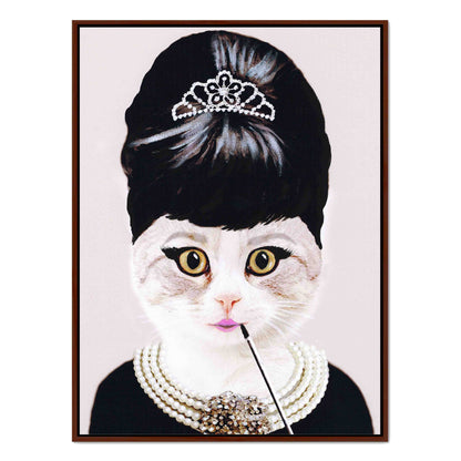AUDREY HEPBURN CAT | CANVAS