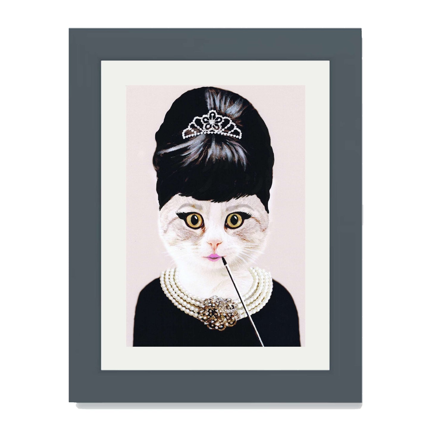 AUDREY HEPBURN CAT | PRINT