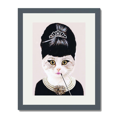 AUDREY HEPBURN CAT | PRINT
