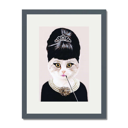 AUDREY HEPBURN CAT | PRINT