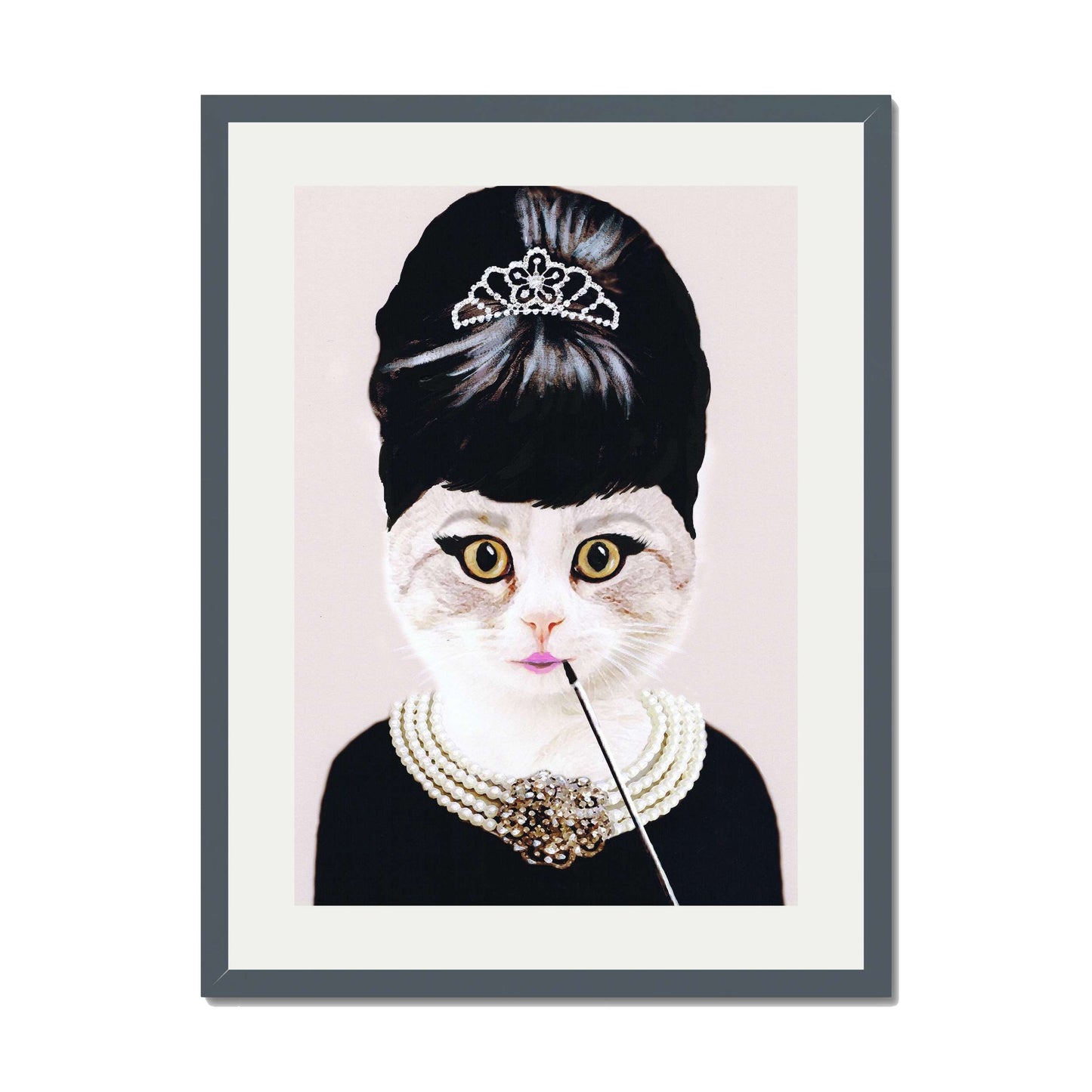AUDREY HEPBURN CAT | PRINT