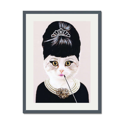 AUDREY HEPBURN CAT | PRINT