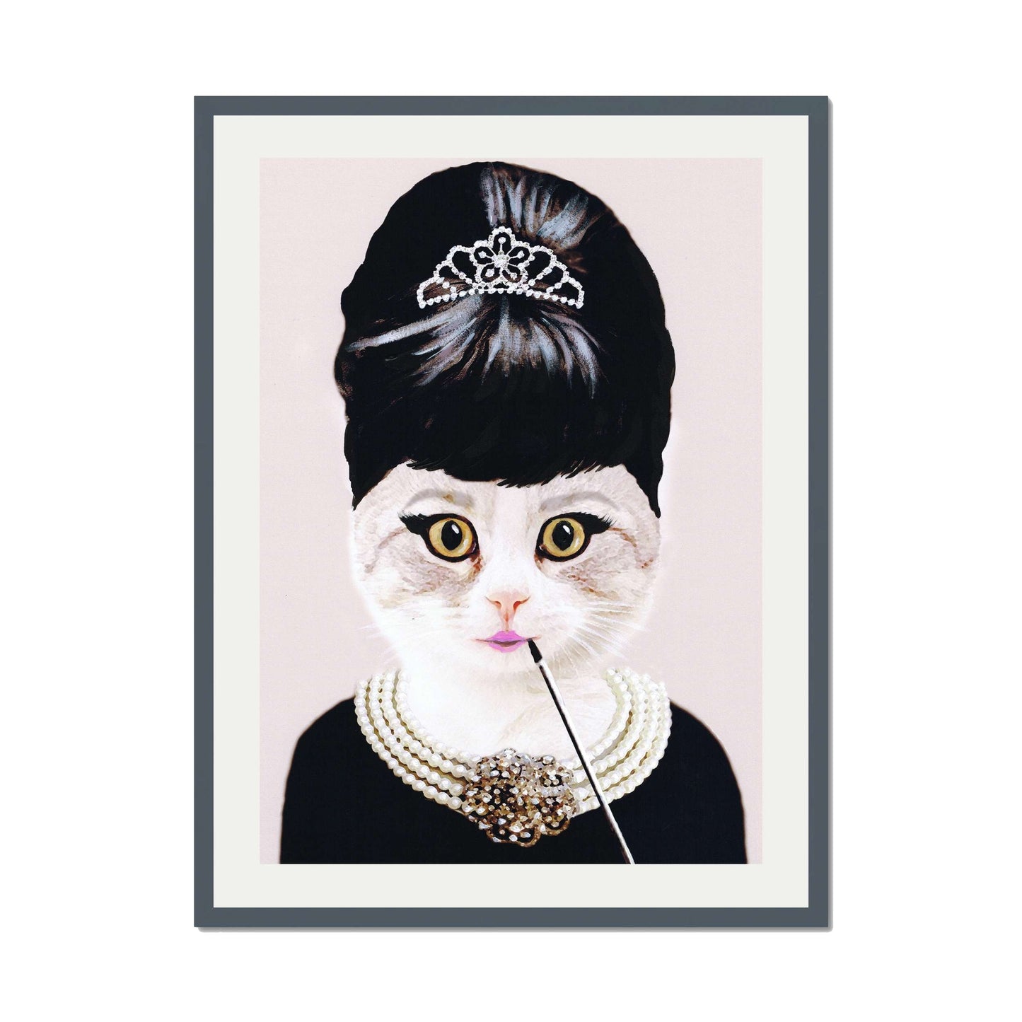 AUDREY HEPBURN CAT | PRINT