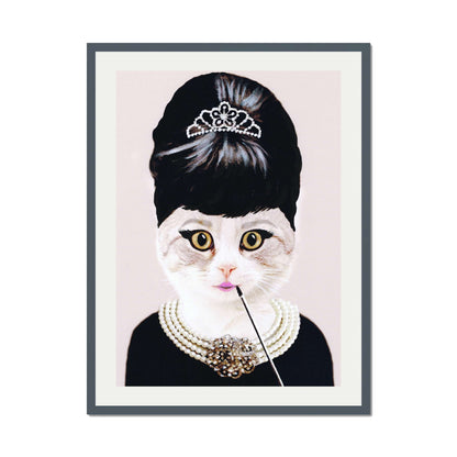 AUDREY HEPBURN CAT | PRINT