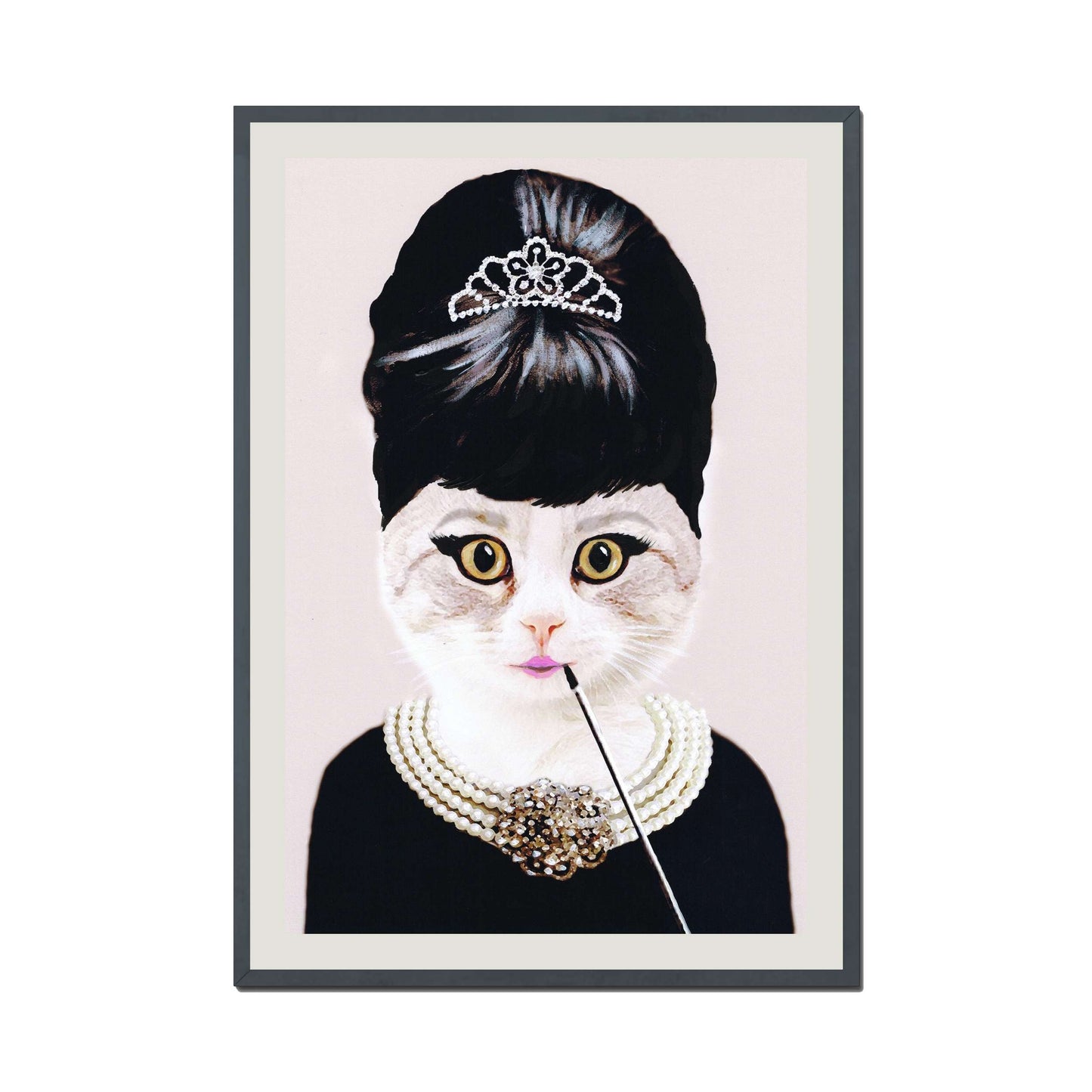 AUDREY HEPBURN CAT | PRINT