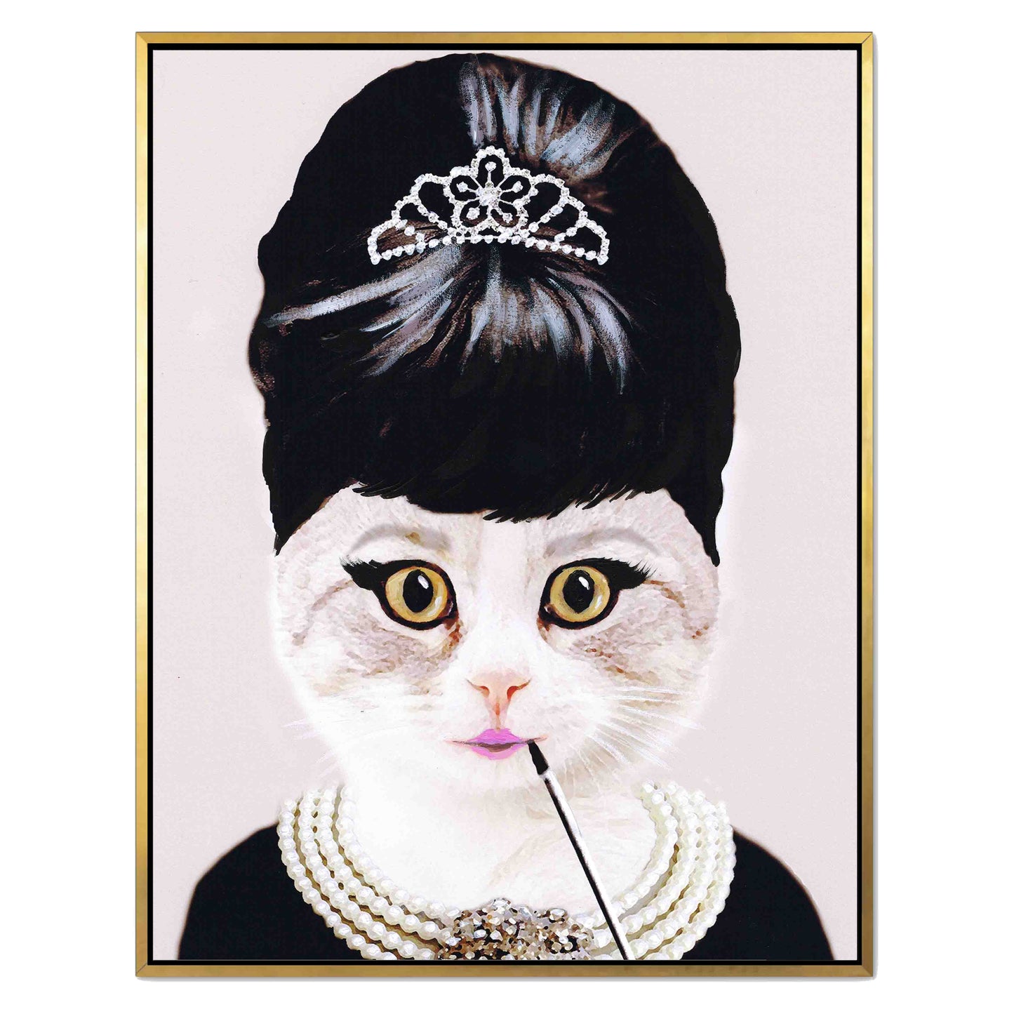 AUDREY HEPBURN CAT | CANVAS