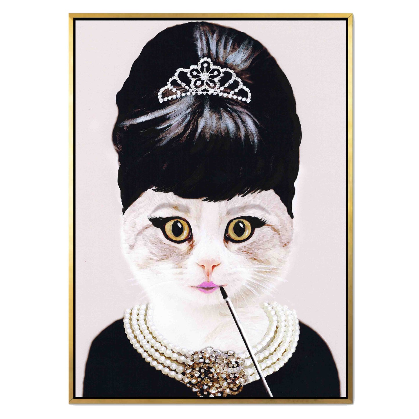 AUDREY HEPBURN CAT | CANVAS
