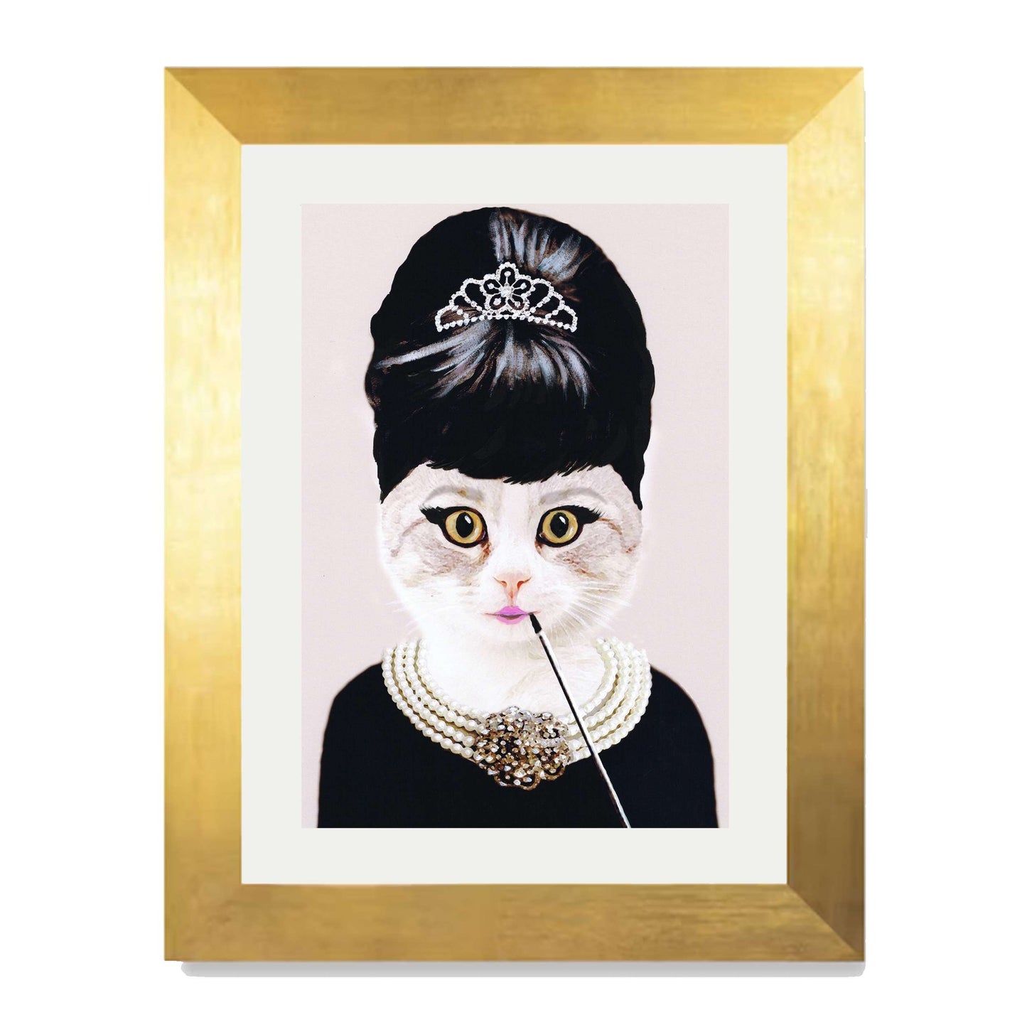 AUDREY HEPBURN CAT | PRINT