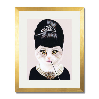 AUDREY HEPBURN CAT | PRINT