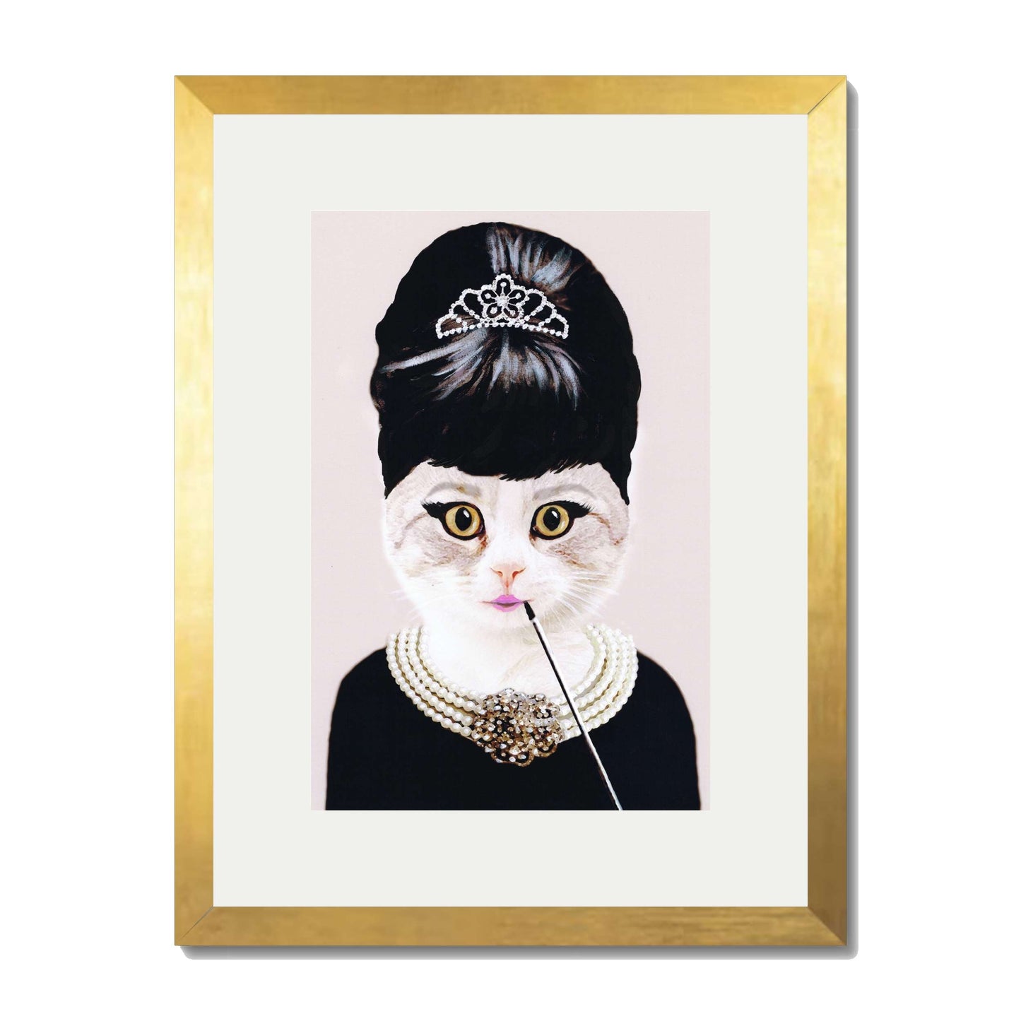 AUDREY HEPBURN CAT | PRINT