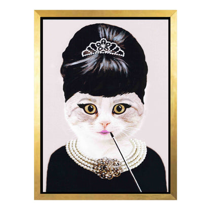 AUDREY HEPBURN CAT | CANVAS