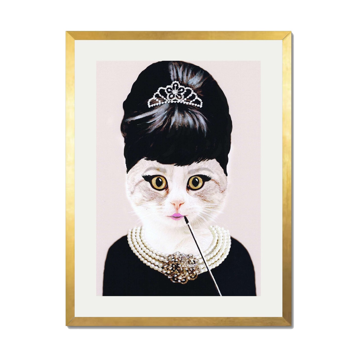 AUDREY HEPBURN CAT | PRINT