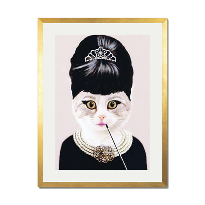 AUDREY HEPBURN CAT | PRINT