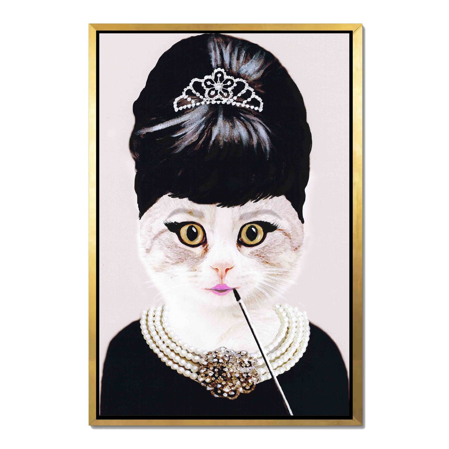 AUDREY HEPBURN CAT | CANVAS