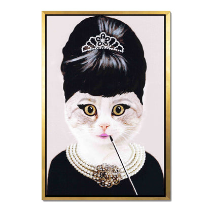 AUDREY HEPBURN CAT | CANVAS