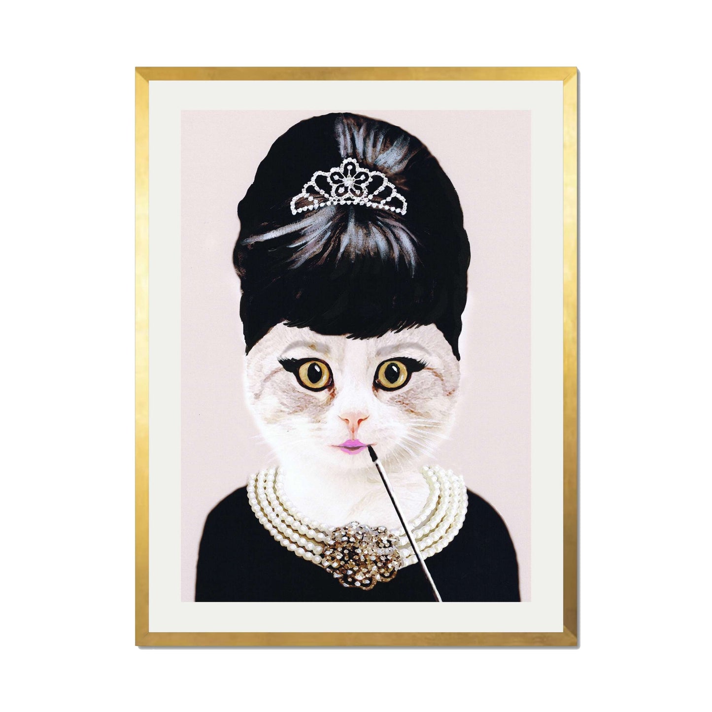 AUDREY HEPBURN CAT | PRINT