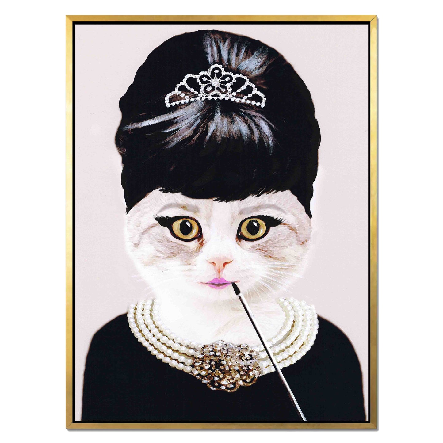 AUDREY HEPBURN CAT | CANVAS