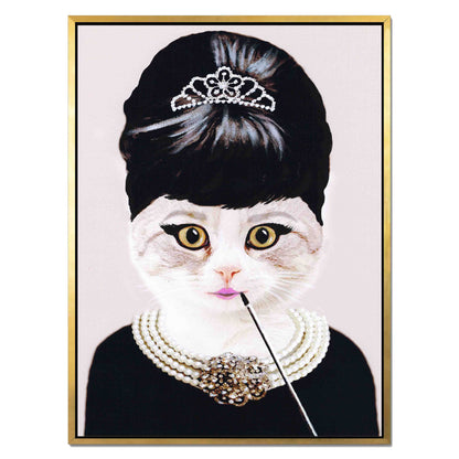 AUDREY HEPBURN CAT | CANVAS