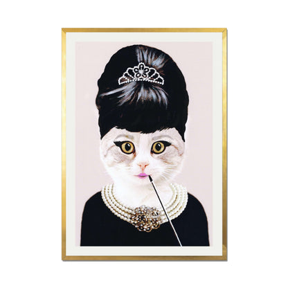 AUDREY HEPBURN CAT | PRINT
