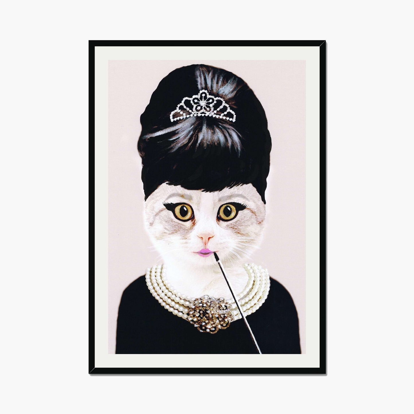 AUDREY HEPBURN CAT | PRINT