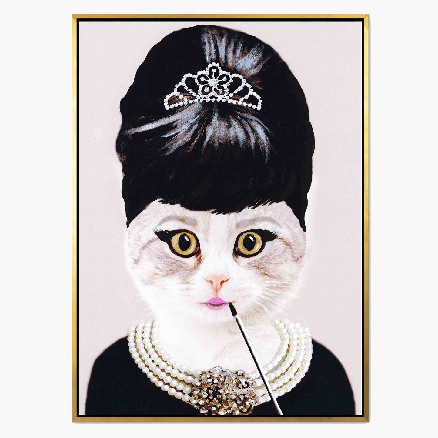 AUDREY HEPBURN CAT | CANVAS