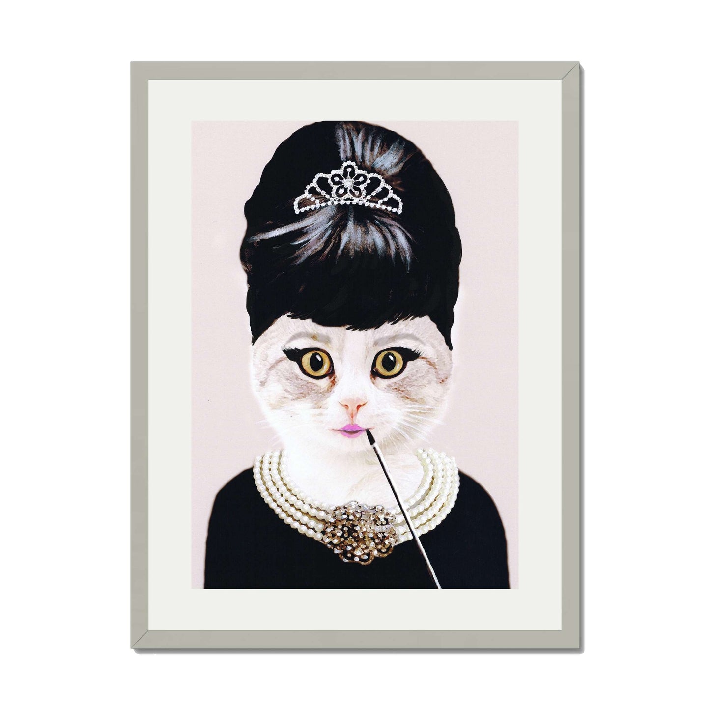 AUDREY HEPBURN CAT | PRINT