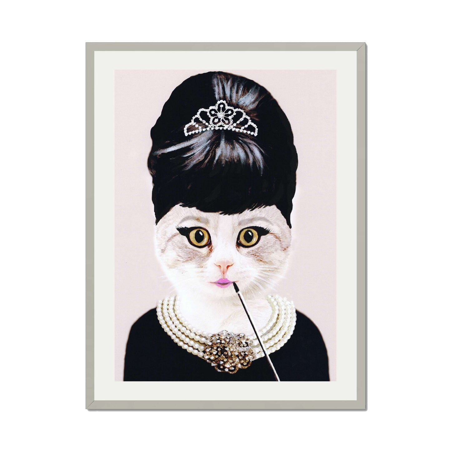 AUDREY HEPBURN CAT | PRINT