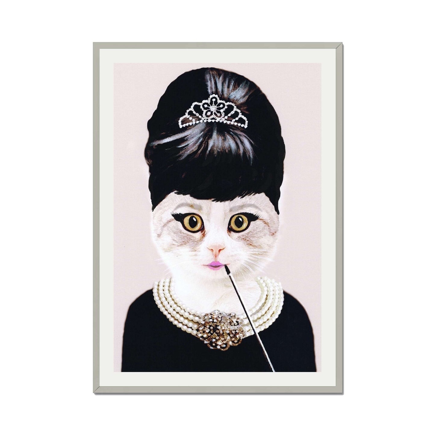 AUDREY HEPBURN CAT | PRINT