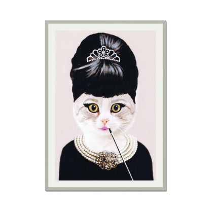 AUDREY HEPBURN CAT | PRINT