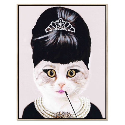 AUDREY HEPBURN CAT | CANVAS