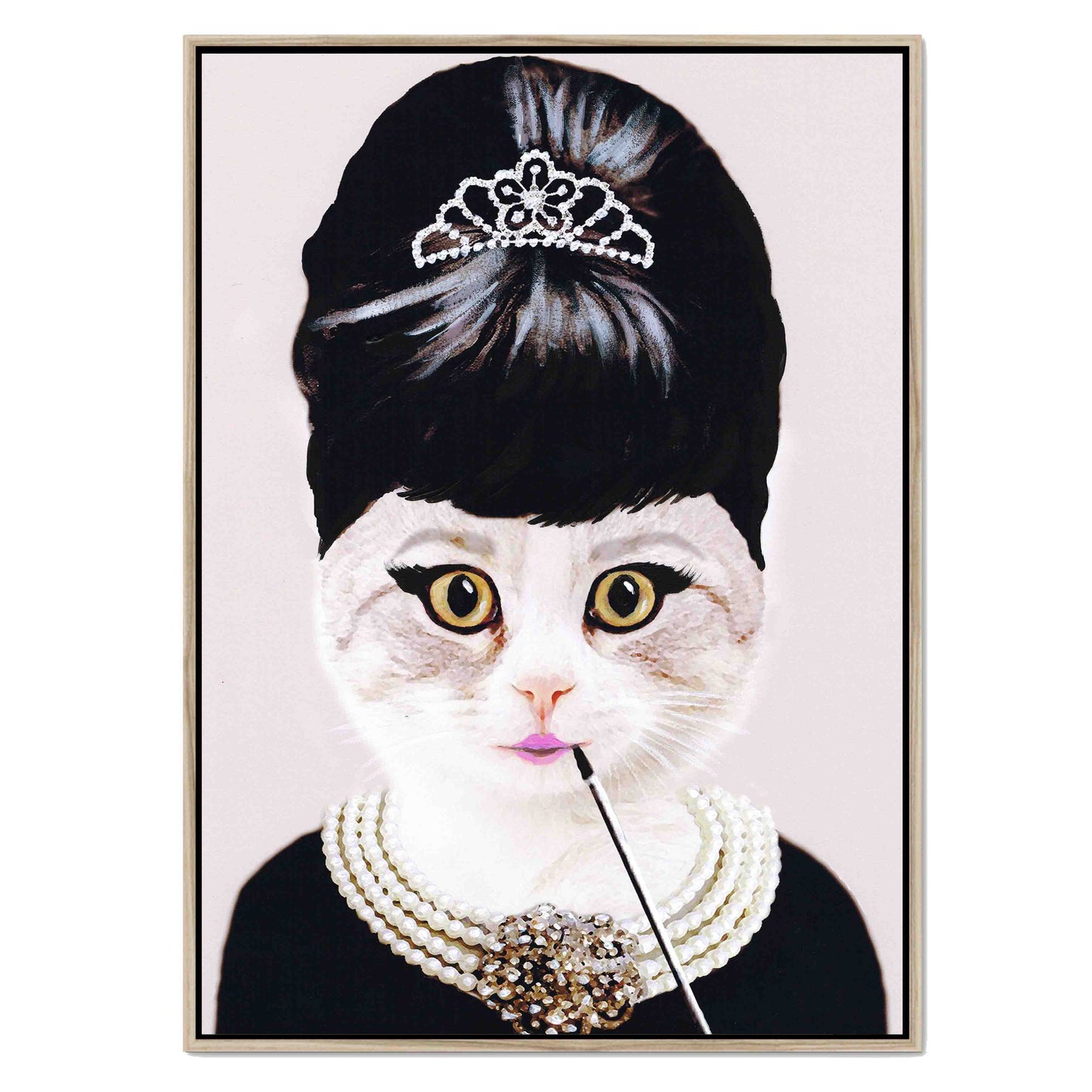 AUDREY HEPBURN CAT | CANVAS