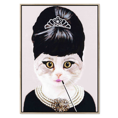 AUDREY HEPBURN CAT | CANVAS