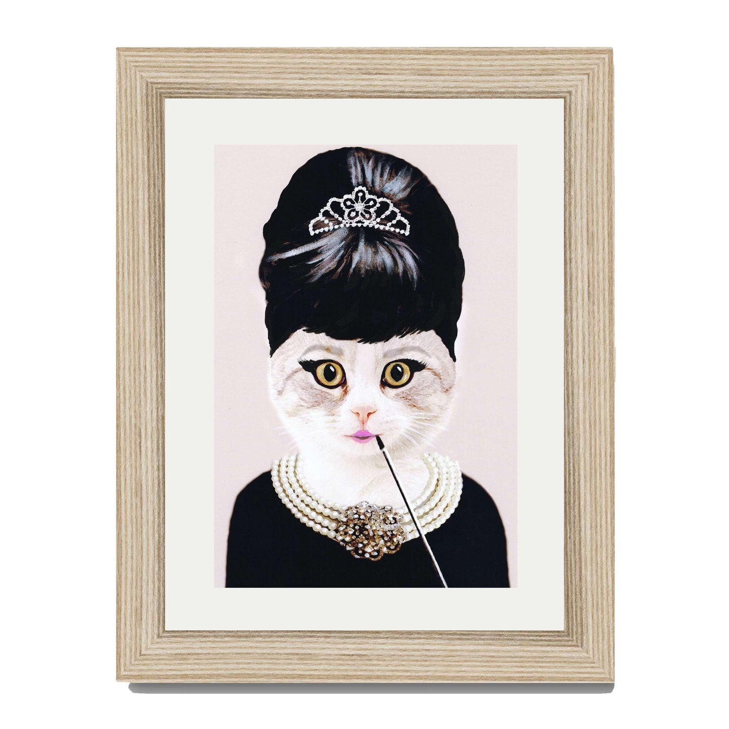AUDREY HEPBURN CAT | PRINT
