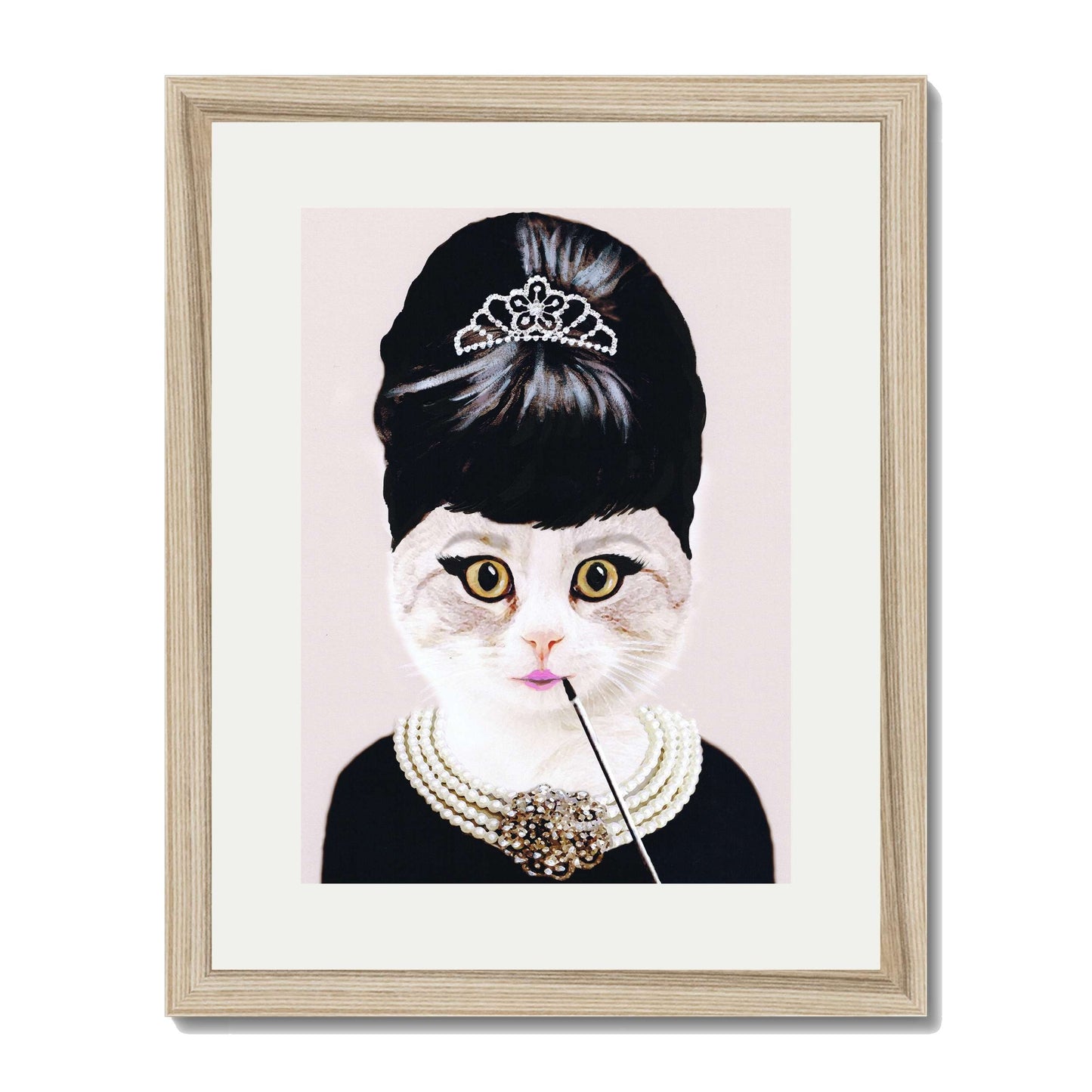 AUDREY HEPBURN CAT | PRINT