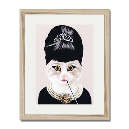 AUDREY HEPBURN CAT | PRINT
