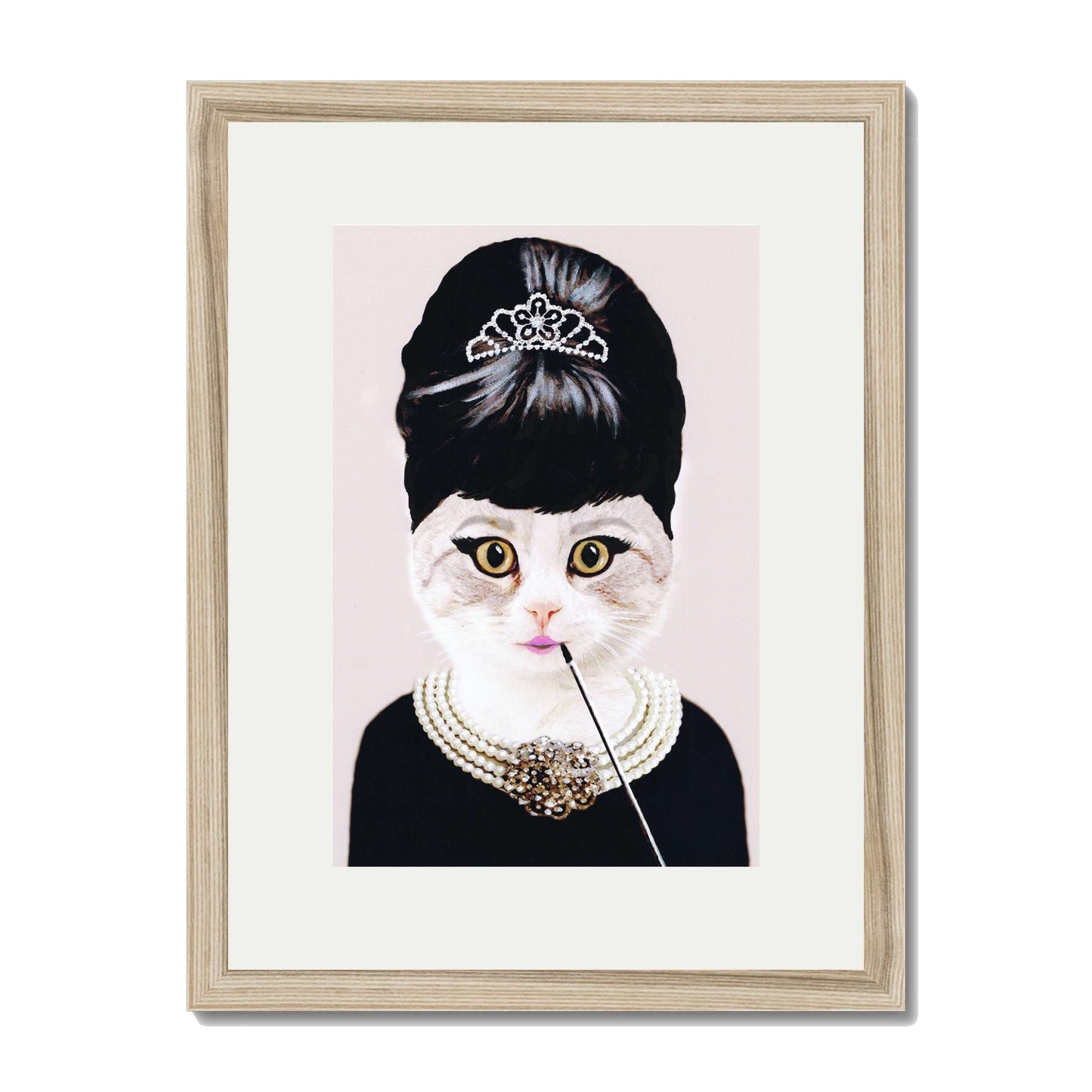 AUDREY HEPBURN CAT | PRINT