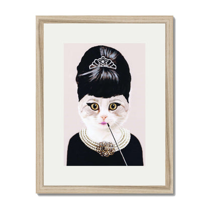 AUDREY HEPBURN CAT | PRINT