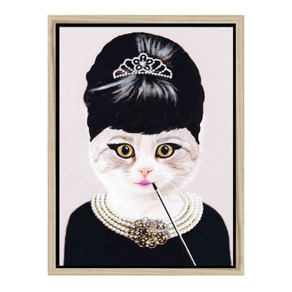 AUDREY HEPBURN CAT | CANVAS