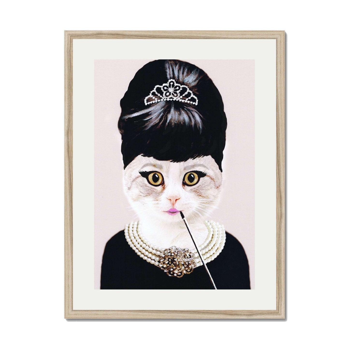 AUDREY HEPBURN CAT | PRINT