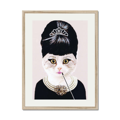AUDREY HEPBURN CAT | PRINT