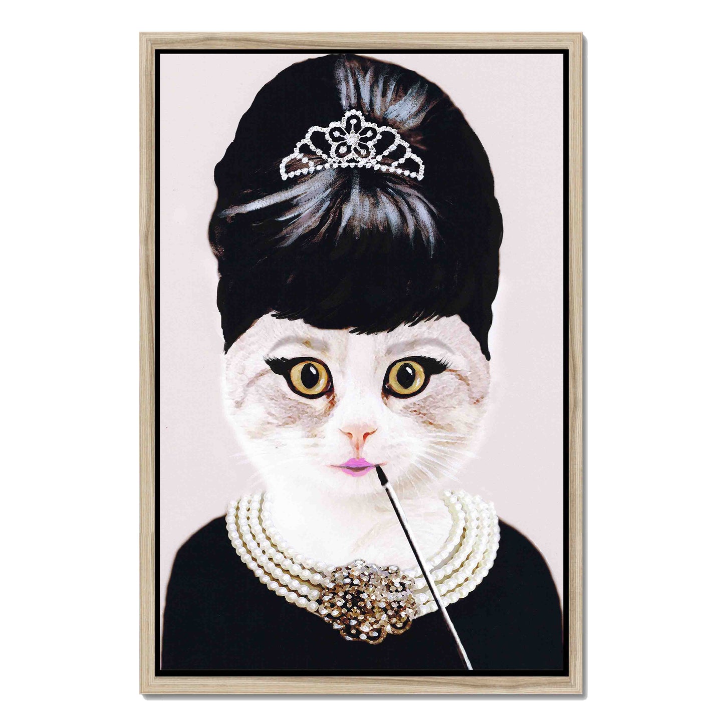AUDREY HEPBURN CAT | CANVAS