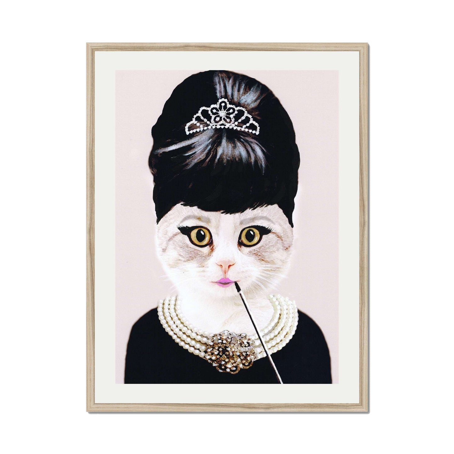 AUDREY HEPBURN CAT | PRINT