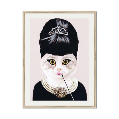 AUDREY HEPBURN CAT | PRINT