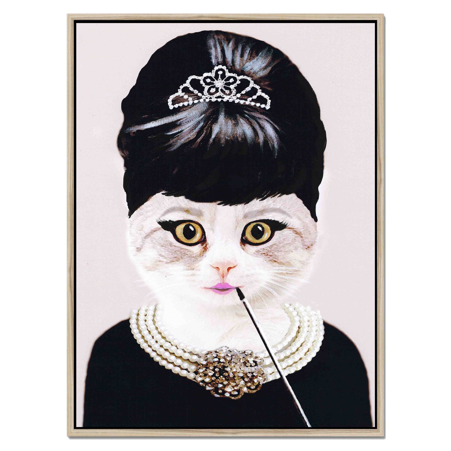 AUDREY HEPBURN CAT | CANVAS