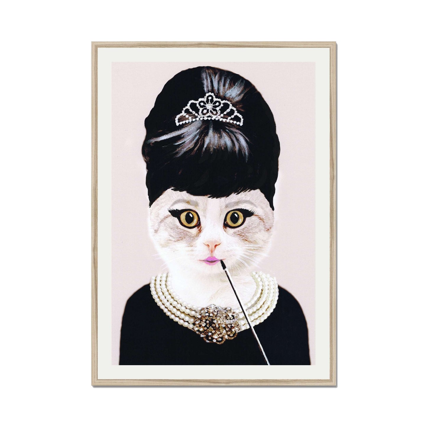 AUDREY HEPBURN CAT | PRINT