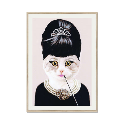AUDREY HEPBURN CAT | PRINT