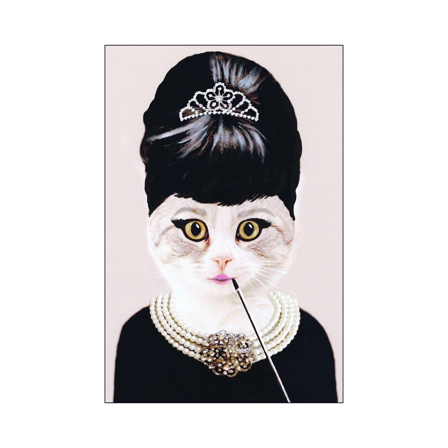 AUDREY HEPBURN CAT | PRINT