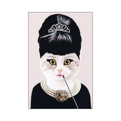 AUDREY HEPBURN CAT | PRINT