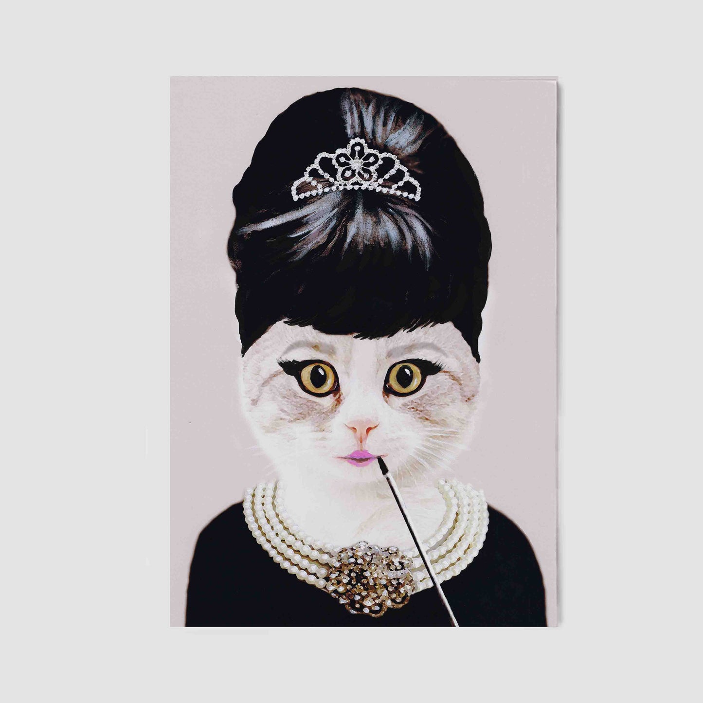 AUDREY HEPBURN CAT | CANVAS