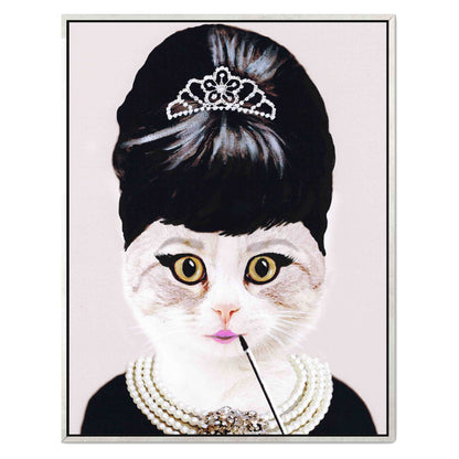 AUDREY HEPBURN CAT | CANVAS
